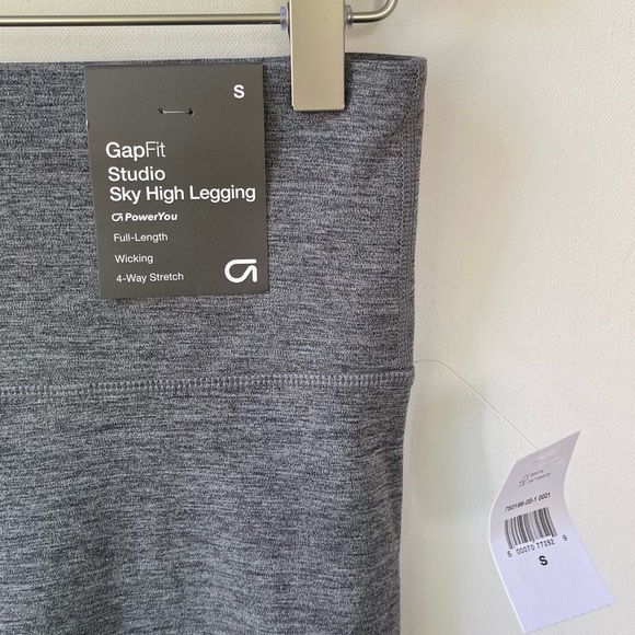 NWT Gap GapFit Studio Sky High Legging in Grey size small Full Length - Picture 4 of 6
